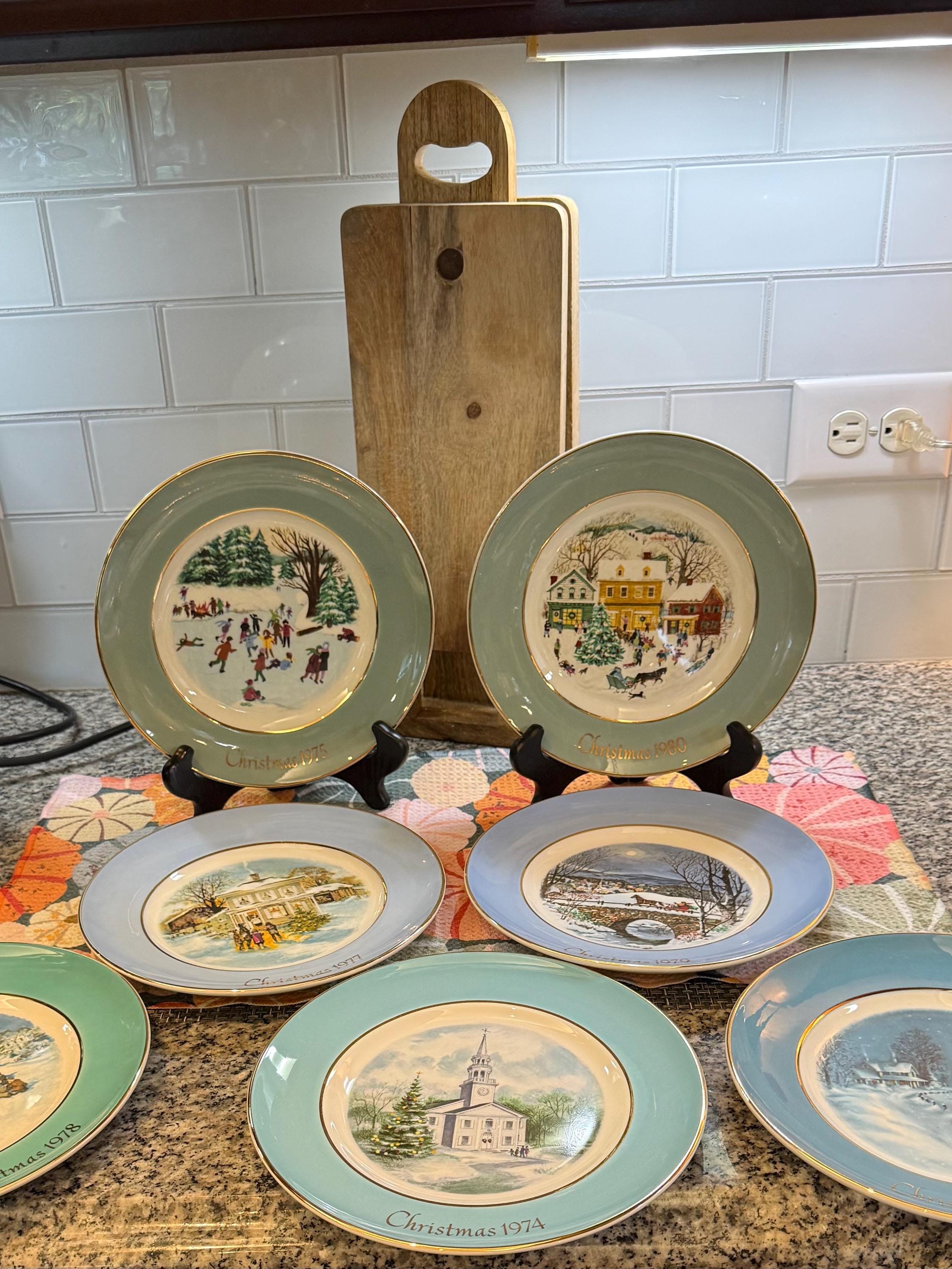 Vintage Christmas Plates - Etsy