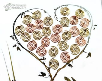 Spirales de fil de cuivre et de laiton | Fournitures de bricolage | Emballage en vrac (20 pièces ou plus !)