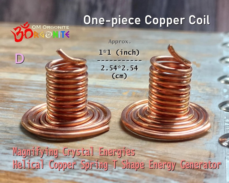 4 Sizes Helical Copper Spring T Shape Energy Generator | Magnifying ...