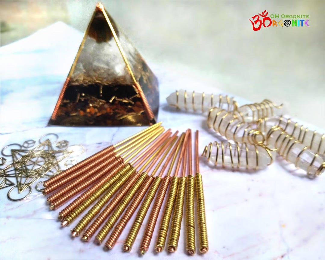 Pyramid Copper Rods Copper Wrapped Rods for Orgone Pyramid | DIY Orgonite Supplies - Etsy UK