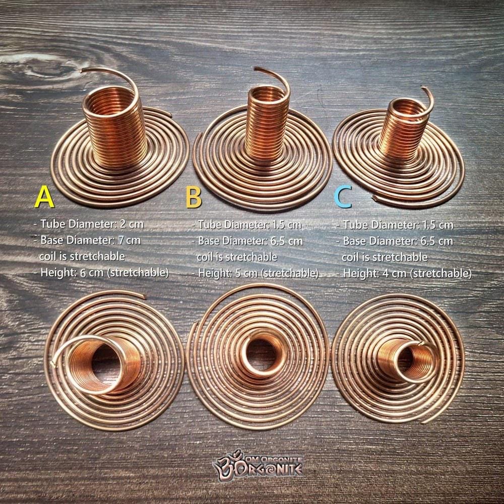 4 Sizes Helical Copper Spring T Shape Energy Generator | Magnifying ...