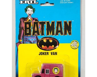 Vintage Ertl Joker Van 1989 Batman DC Comics Die Cast Mint New 1/64 Scale