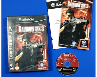 Tom Clancy's Rainbow Six 3 (Nintendo GameCube, 2004) Video Game Complete Manual