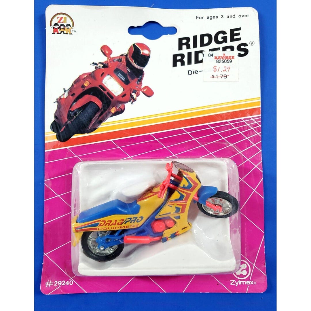1993 Ridge Rider Diecast Kawasaki Drag Pro Race Motorcycle Zylmex Toy ...