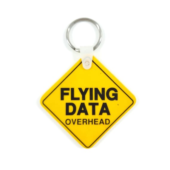 Vintage Bell Atlantic Mobile Flying Data Overhead Air Bridge Keychain Key Ring