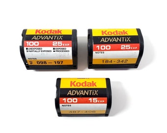 Kodak Advantix ISO 100 Color Print Film  25 / 15  Exposures Expired 3 Rolls Lot