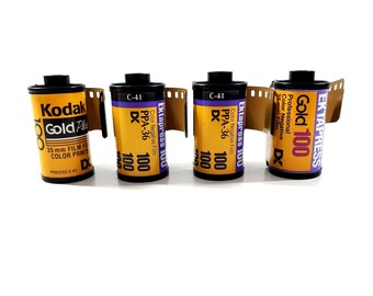 Kodak Ektapress/Gold 100 Color 35mm Film Roll PPB 36 Exposures Expired 4 Rolls