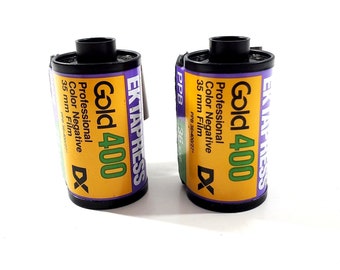 Kodak Ektapress Gold 400 Prof Color 35mm Film Roll 36 Exposures Expired 2 Rolls