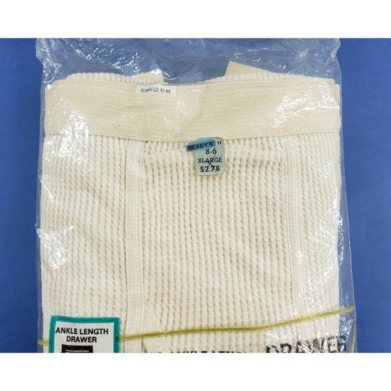 NOS Vintage Kmart Mens Ankle Length Drawer Thermal Un… Gem