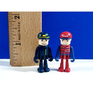 Tomy Plarail Plakids Miniature Figure Toy Train Conductor Tomica Set of 2