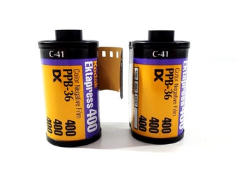 Kodak Ektapress 400 Color 35mm C41 Film Roll PPB 36 Exposures Expired 2 Rolls