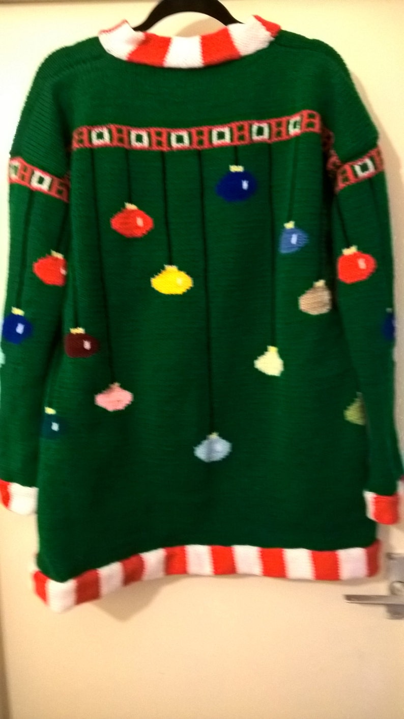 Knitting pattern Arthur Christmas Sweater in adult sizes. Etsy