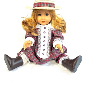 18 Inch Doll Boots // Brown Lace Up Boots