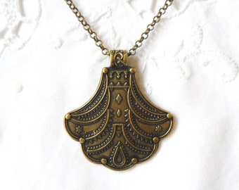 bohemian pendant necklace tribal necklace  Rajasthan style pendant neclace