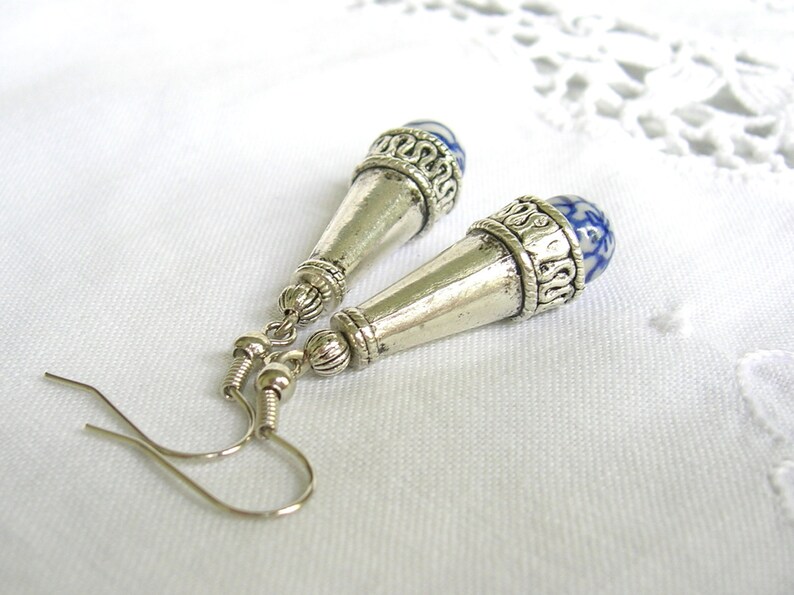 delft blue earrings delft blue style earrings blue white blue and white delft blue jewelry handmade in holland white and blue
