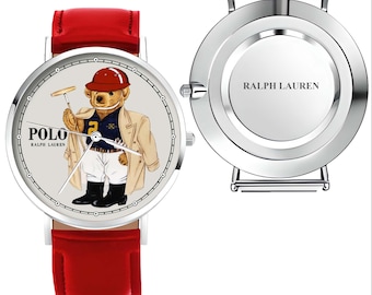 Polo Bear Watches with Leather Band