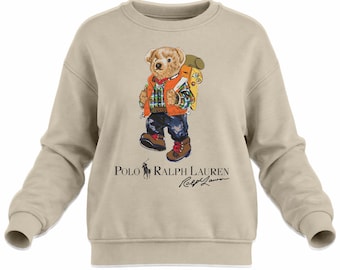 Bear Streetstyle Sweatshirt, Swag Bear Design, Luxe Street Vibes