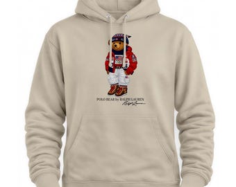 Polo Bear Crewneck Hoodie - Usa Olimpiade Team Design