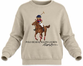 Bear Garlop Player Sweatshirt, Swag Bear Design, Luxe Street Vibes