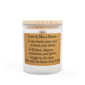 Frosted Glass Candle, Candle sweet gift for her love, Scented Candle, Romantic Candle, Home Decor, Spa Candle, Birthday Gift