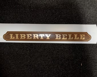 Magic Kingdom Liberty Belle Riverboat Nameboard Stickers