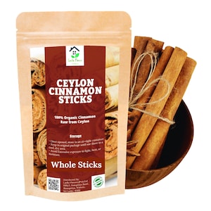 Premium Ceylon Cinnamon Sticks | 2 Oz - 4 Oz | 100% Organic True Cinnamon | Hand-Selected Quills | Lanka Flavors | Fast Shipping From USA