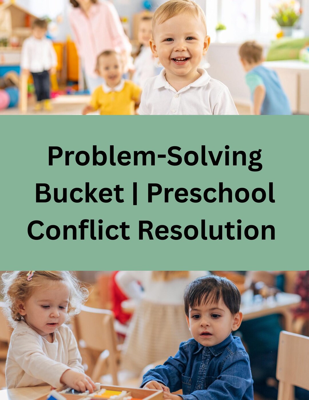 Let’s Solve It! Problem-solving Bucket | Preschool Conflict Resolution ...