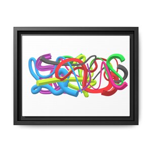 Colorful Abstract Framed Canvas Art, Modern Wall Decor, Home Wall Art, Gallery Style Artwork, Vibrant Office Decor