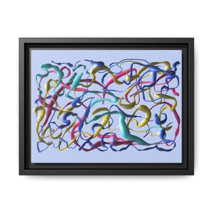 Vibrant Abstract Framed Canvas Art | Colorful Wall Decor, Modern Home Art, Living Room Decor, Gift for Art Lovers, Unframed Options