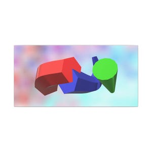 Abstract Geometry Wall Art, Modern Decor, Colorful Canvas Print for Living Room, Unique Gift, Home Makeover, Studio Art
