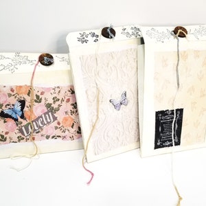 Junk Journal Pouch Envelopes Set of Three Junk Journal Pockets Paper Junk Journal Gusset Envelopes Junk Journal Inserts image 8