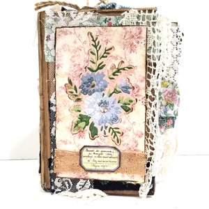 Handmade Altered Book French Farmhouse Theme Junk Journal