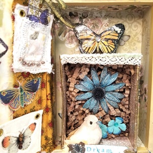 Garden Inspired 3D Shadowbox Collage Art