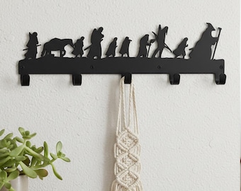 Fantasy Fan Metal Key Holder, Entryway Display, Metal Key Hangers, Modern Functional Wall Decor, Modern Style Coat Rack, Fantasy Gift