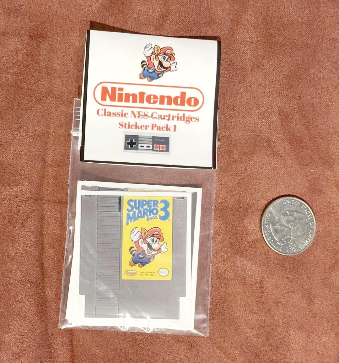 Classic NES Sticker Pack 1 - Super Mario Bros, Metroid, Zelda ...
