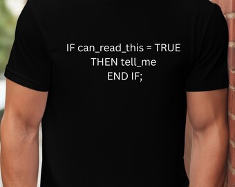 SQL Code T-Shirt | Funny Programmer Tee | Database Humor Shirt | Coder Gift | Tech Geek Shirt | Computer Science Tee | Unisex Shirt