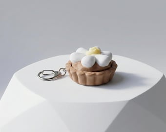 Tappy Tart Fidget Clicker Schlüsselanhänger, süßes Bärn-Gebäck-Spielzeug, Mechanischer Tastaturschalter, 3D-Druckbäckerei Geschenk, Benutzerdefinierte Leise oder Clicky