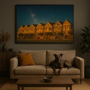 San Francisco Painted Ladies Nighttime