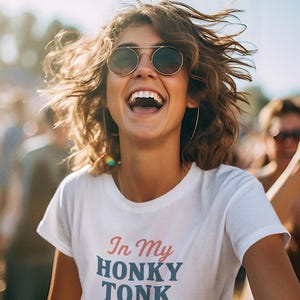 In My Honky Tonk Era Shirt - Vintage Country Tee, Western TShirt, Country Music Lover Shirt, Country Concert Tee, Nashville Bachelorette