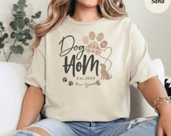 Dog Mom T-Shirt: Boutique Style, Soft Cotton, Eco-Friendly