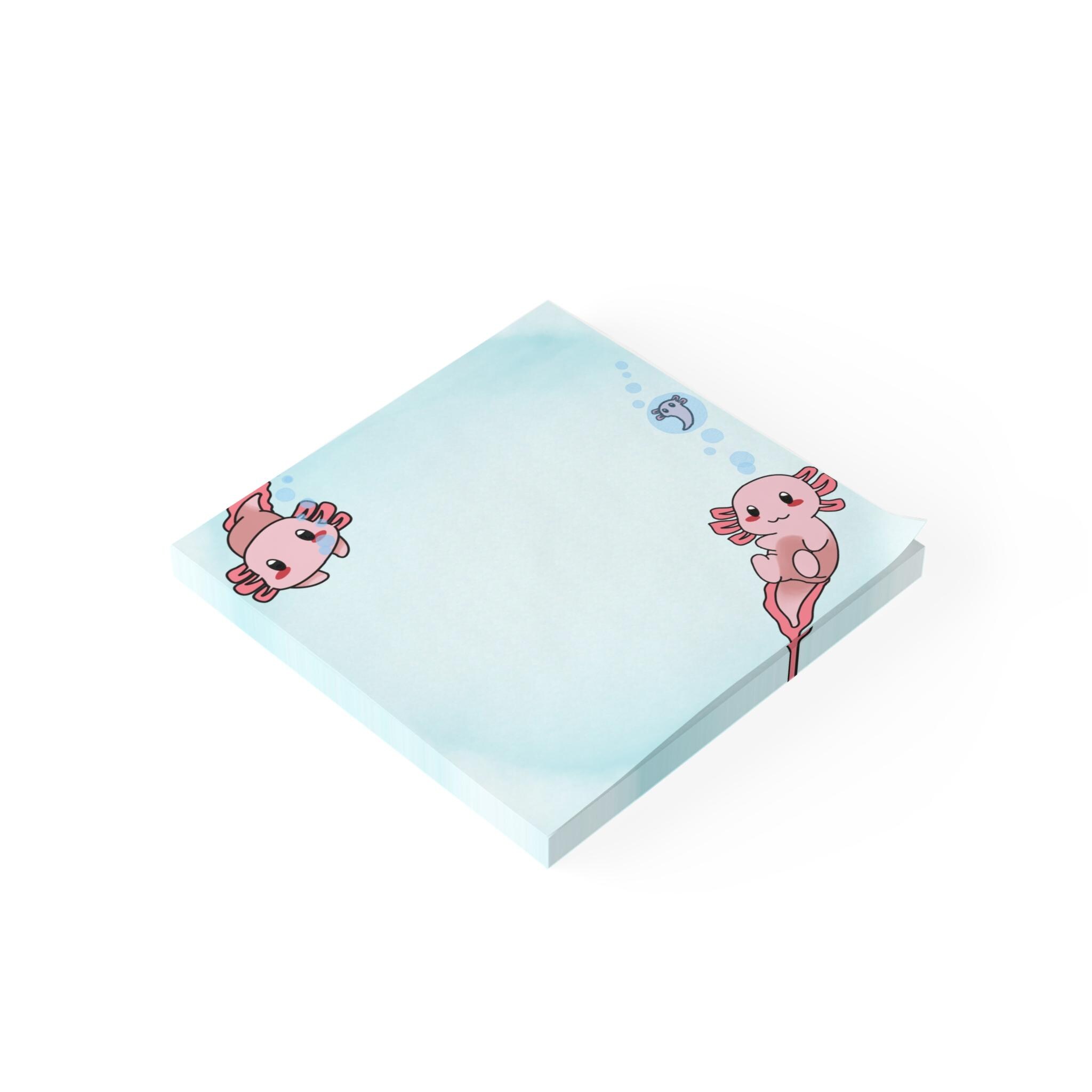 Kawaii Axolotl Sticky Notes – Post-it Note Pad - Etsy