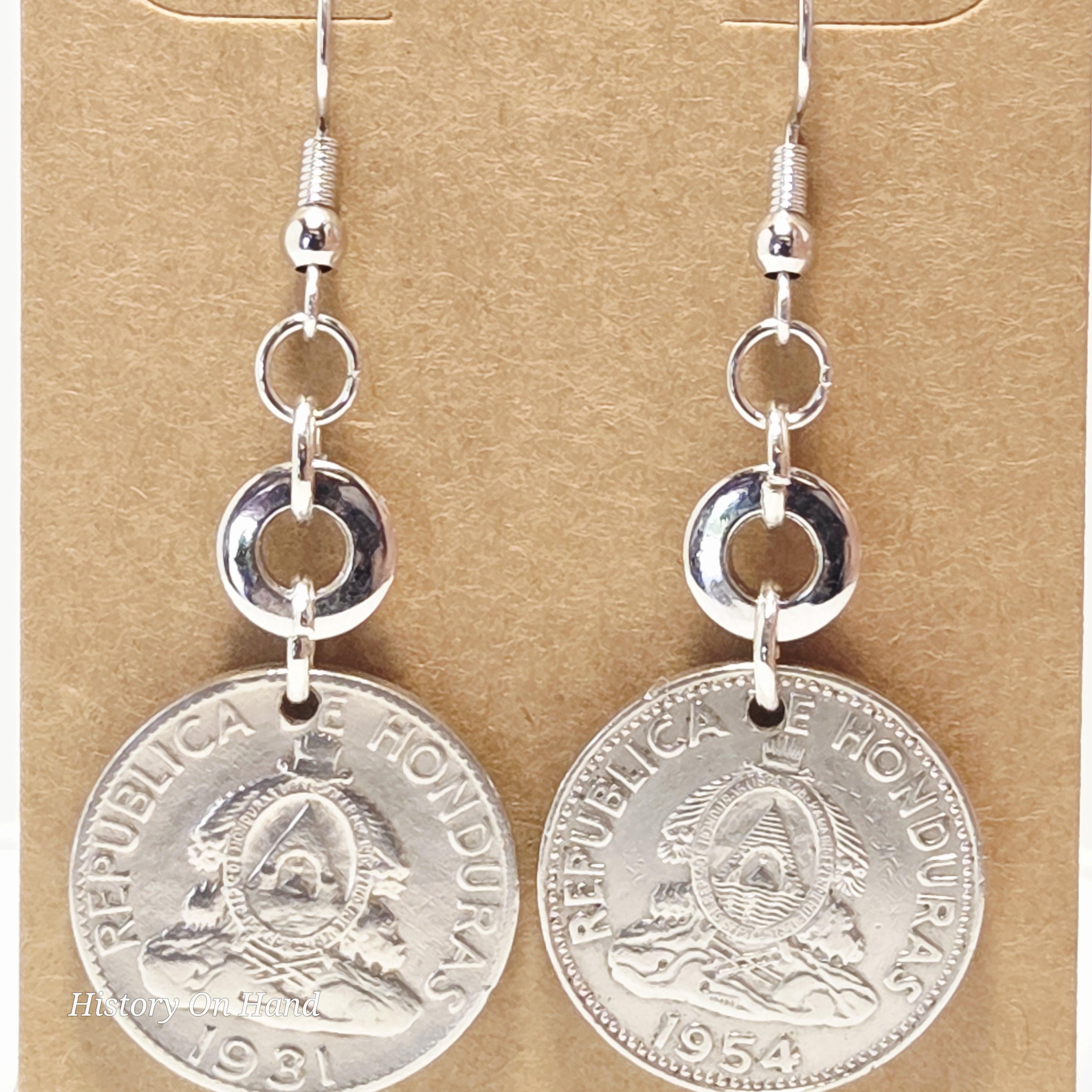 ホンジュラス – 5 センタボス デ レンピラ コイン イヤリング - 1931/54 - Etsy 日本
