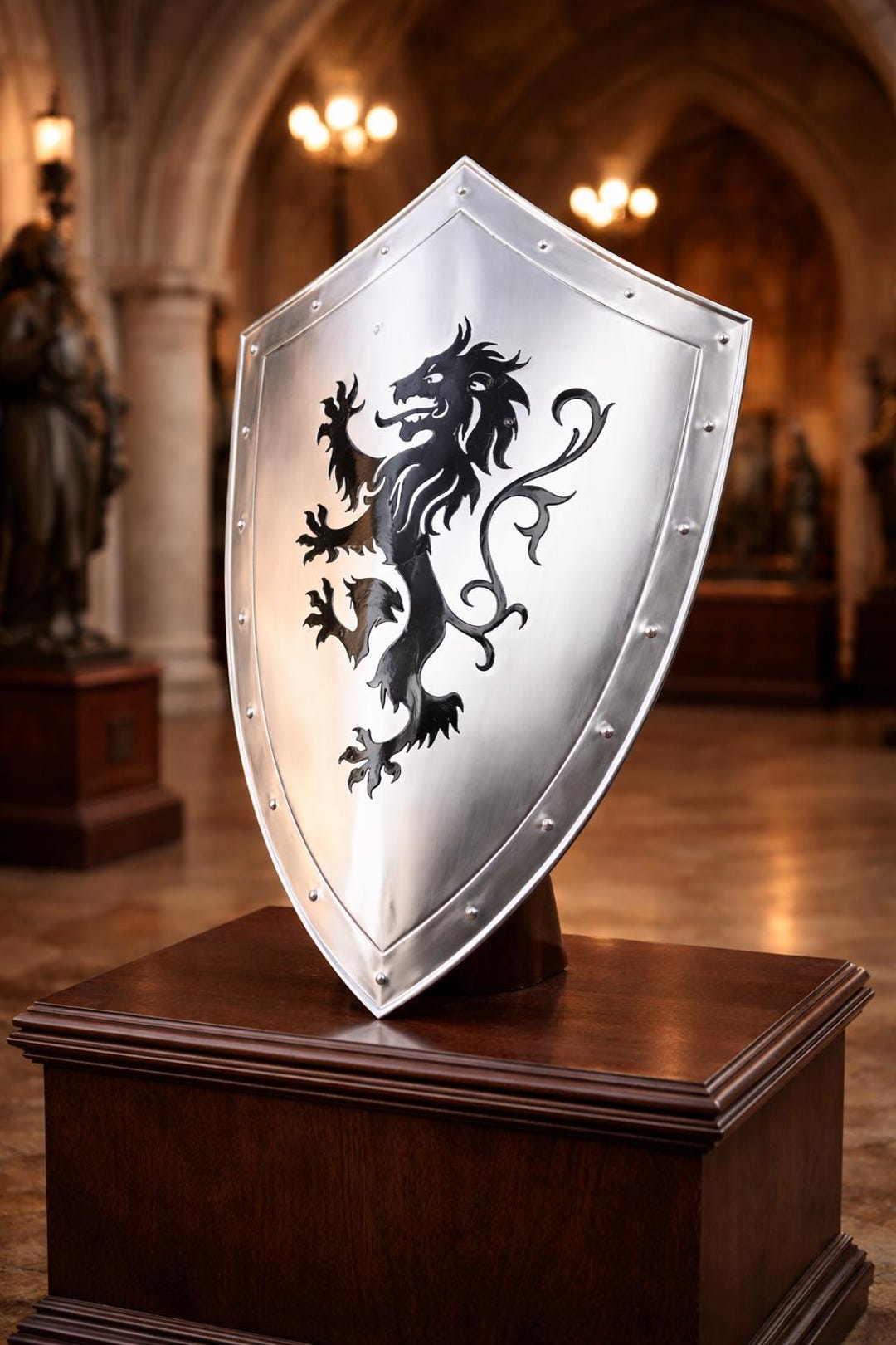 Customizable Shield Personalized Handmade Medieval Custom Shield Steel Armor Wall Decor ...