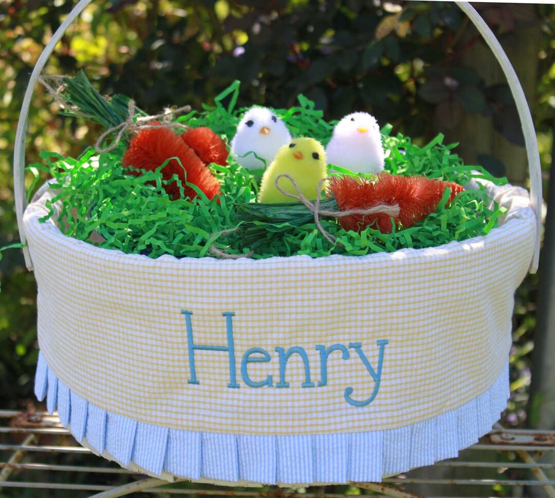 Personalized Easter Basket Boy Etsy