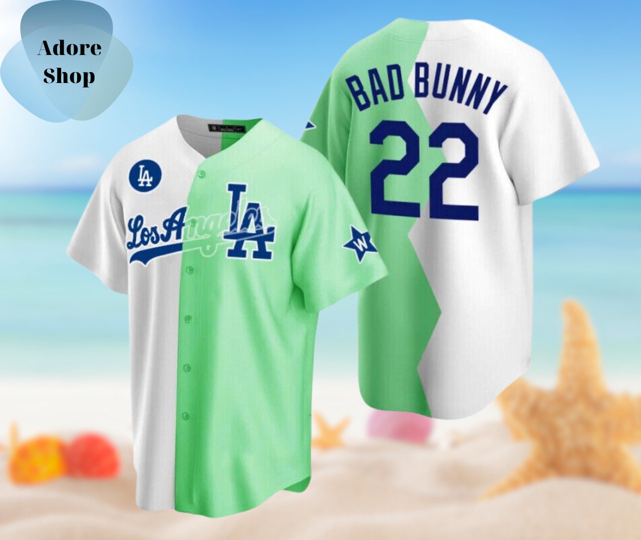 la dodgers bad bunny jersey