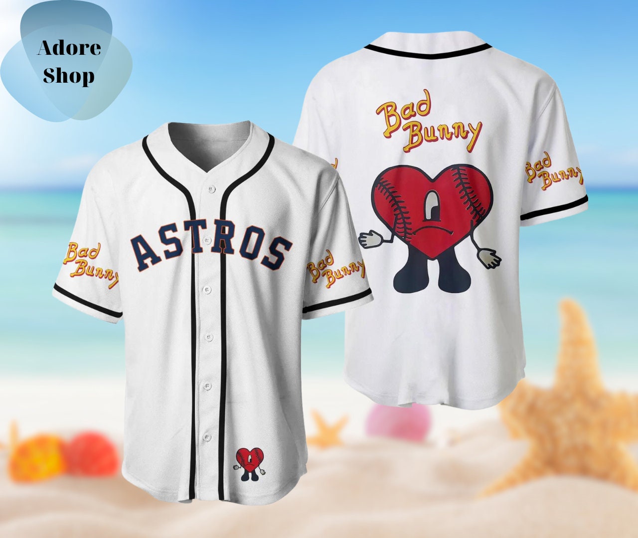 Bad Bunny Puerto Rico Miami Marlins Baseball Team Baseball Jersey