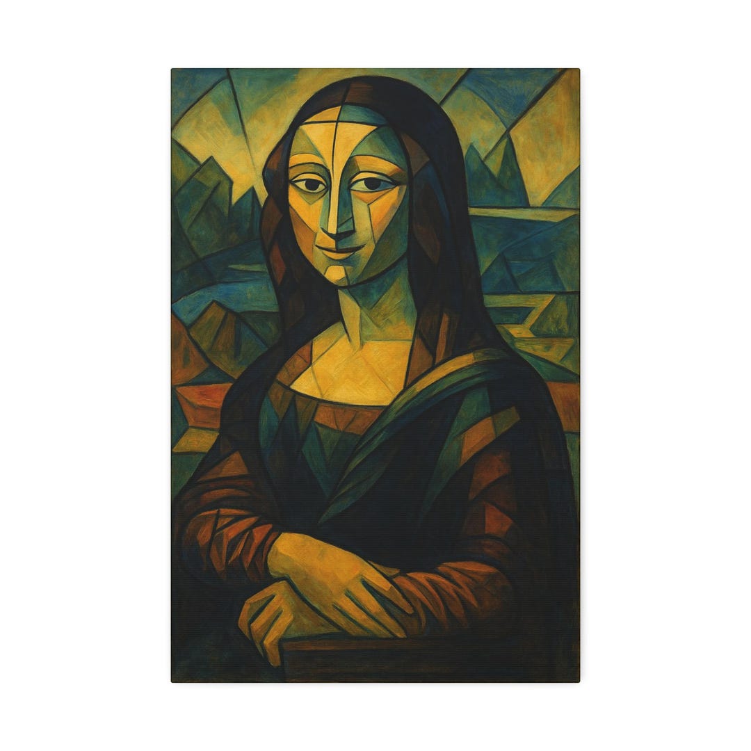 Mona Lisa - Cubism/abstract Canvas Art Print, Modern Wall Decor, Home ...