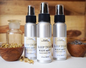 Sleep Tight Aromatherapy Mist for Relaxation - Supports Healthy Sleep - Handmade - Pure Essential Oils - all natural - 3oz