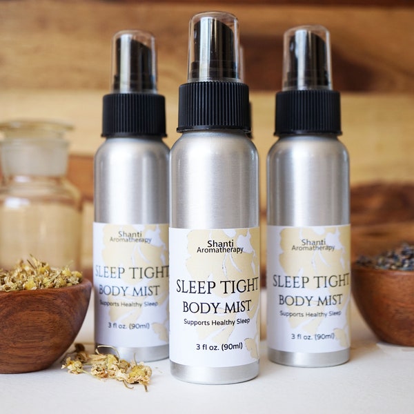 Sleep Tight Aromatherapy Mist for Relaxation - Supports Healthy Sleep - Handmade - Pure Essential Oils - all natural - 3oz