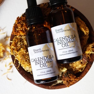 Calendula Infused Oil - Soothing Skincare Oil - Skin Care for Dry Skin - Hand Made All Natural
